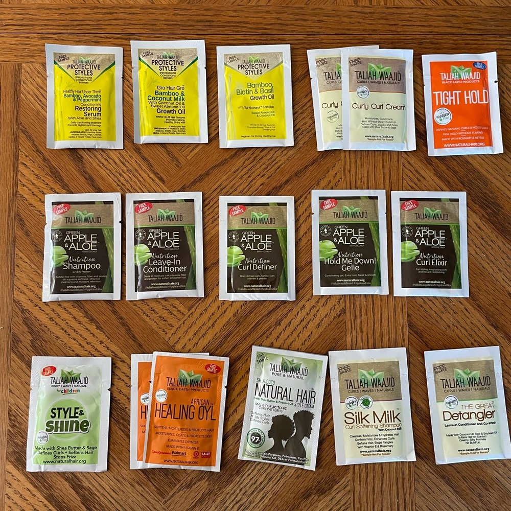Taliah Waajid Curly Hair / Natural Hair Care Sample Lot